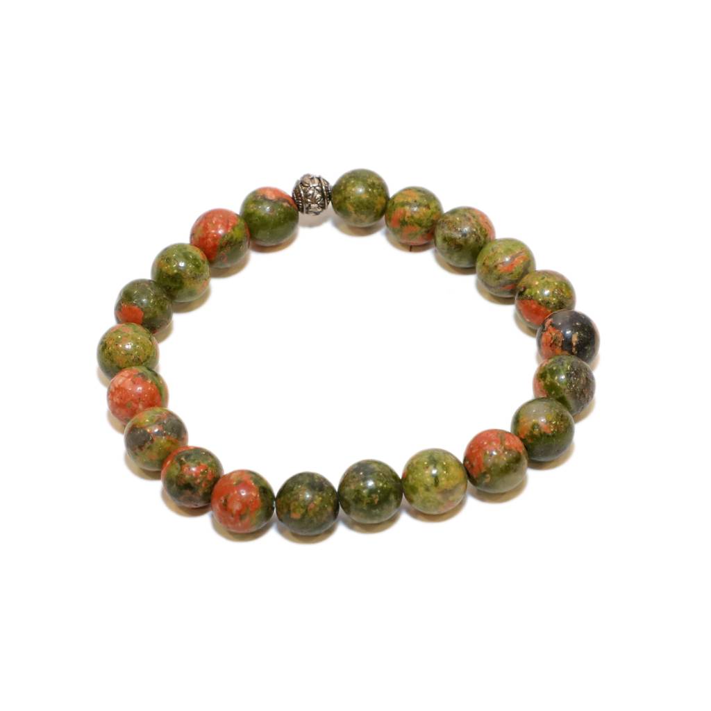 Unakite Healing Gemstone Bracelet : UNAKITE-BRACELET