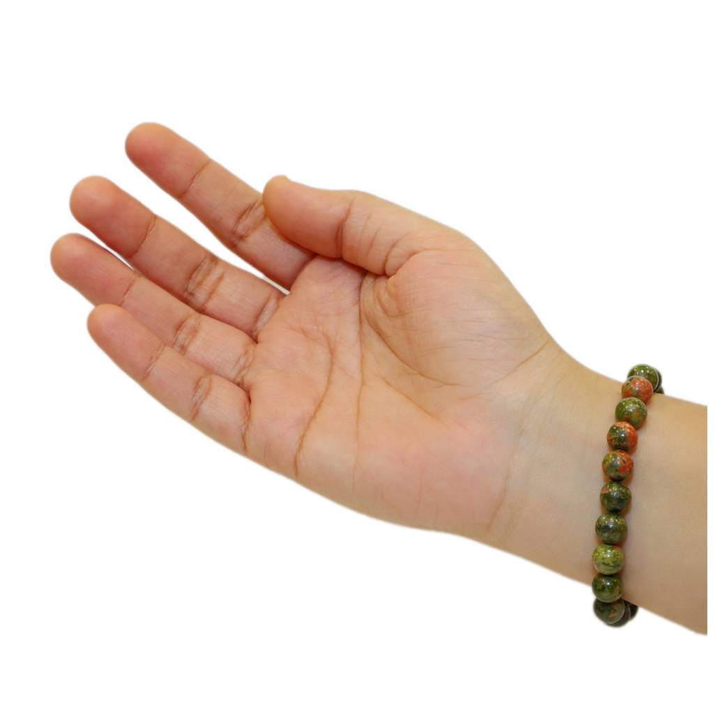 Unakite Healing Gemstone Bracelet : UNAKITE-BRACELET