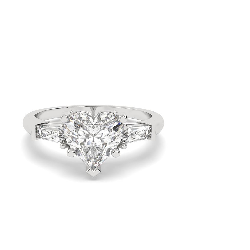 Amora 3-Stone Heart Ring : SFJ0924LR-060