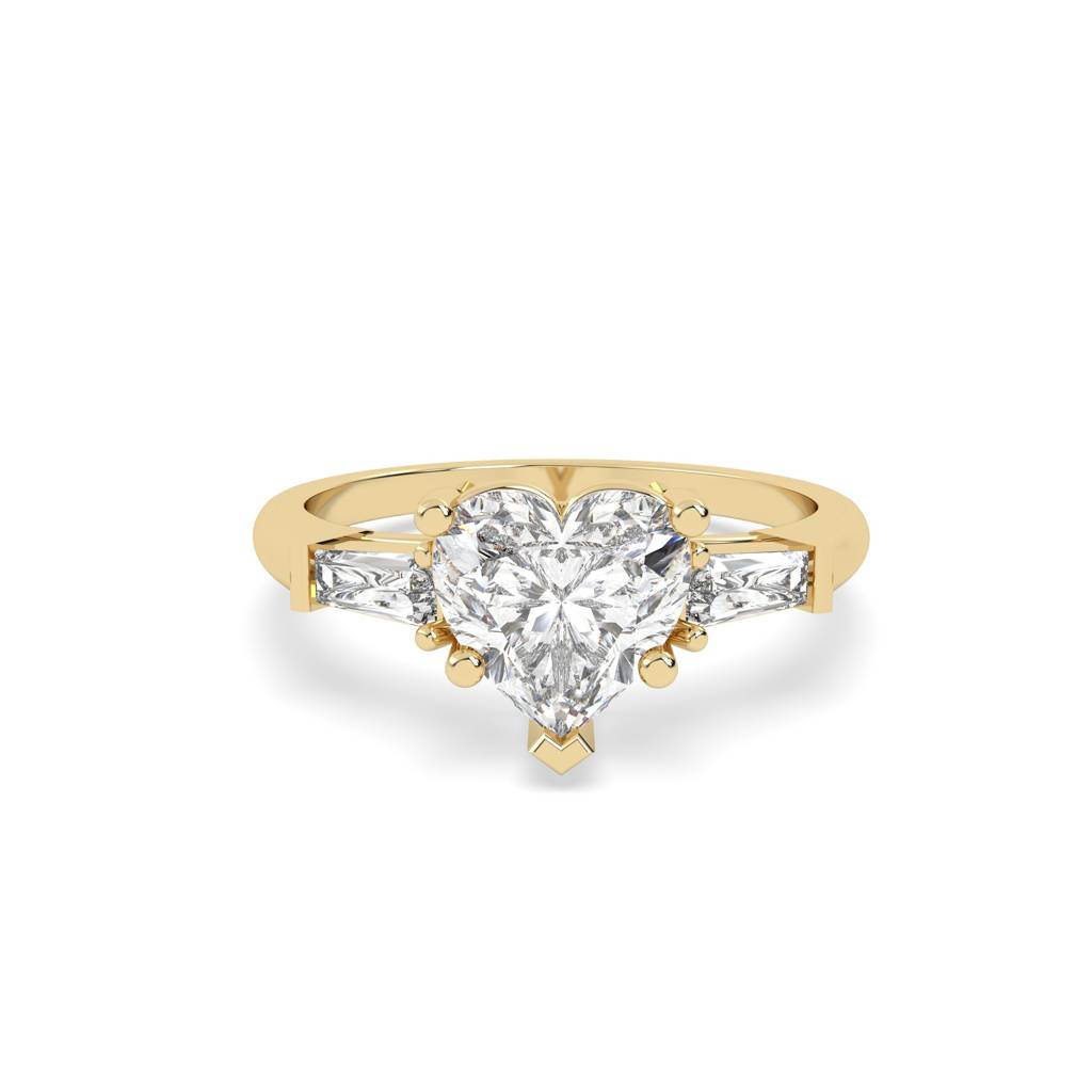 Amora 3-Stone Heart Ring : SFJ0924LR-060