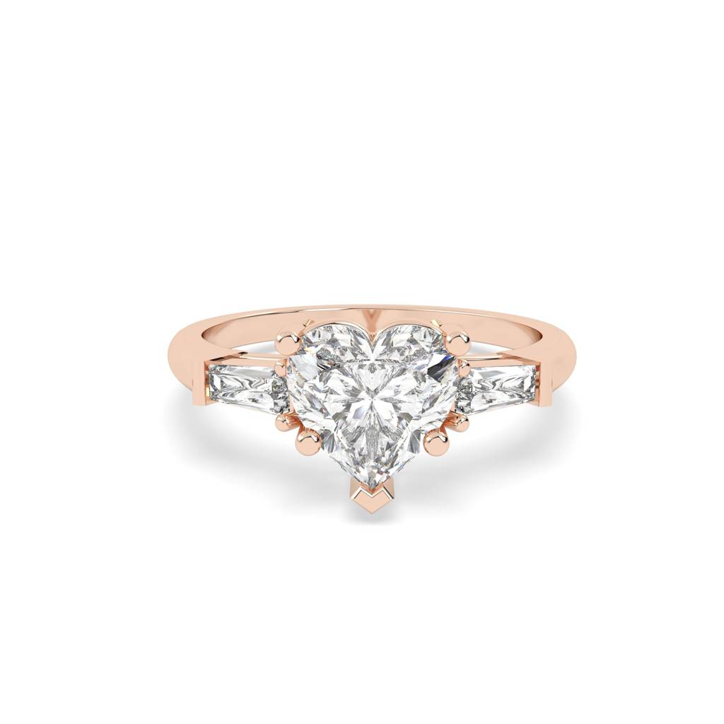 Amora 3-Stone Heart Ring : SFJ0924LR-060