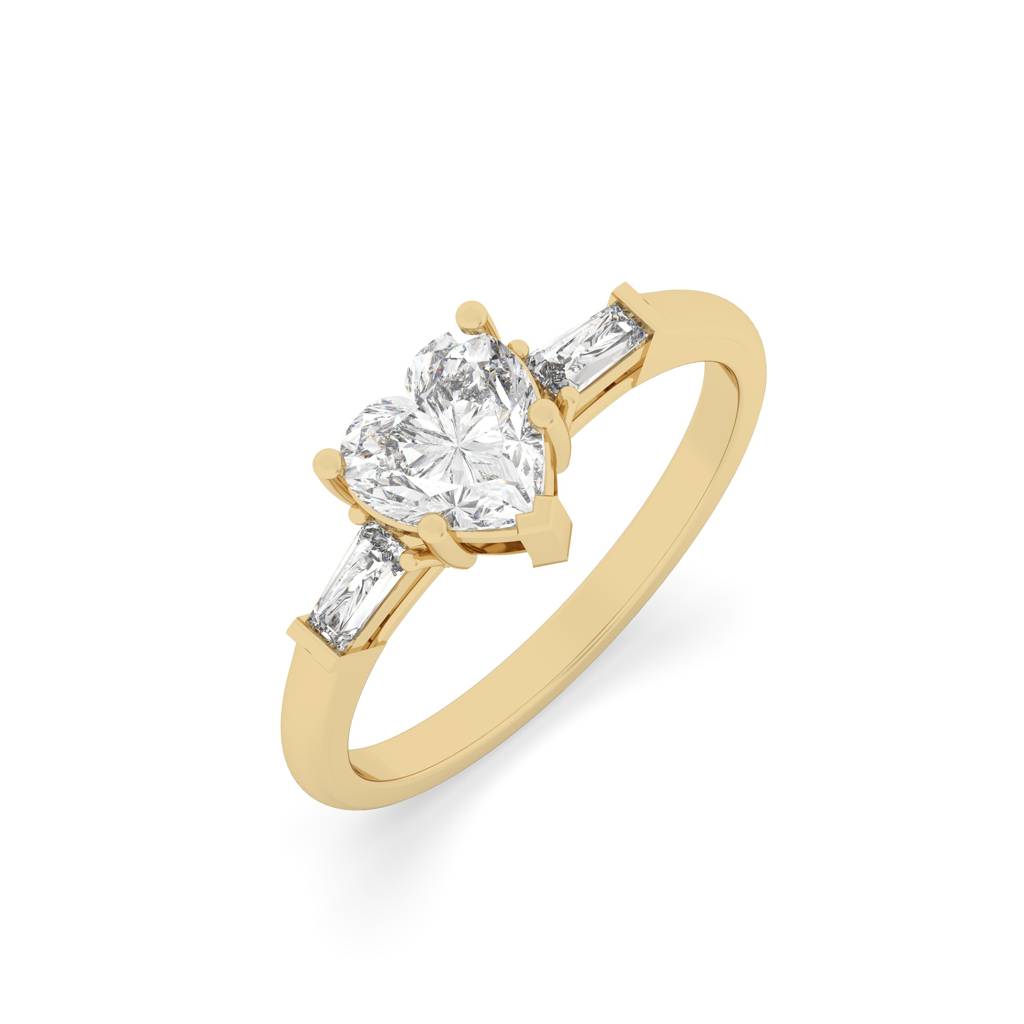 Amora 3-Stone Heart Ring : SFJ0924LR-060