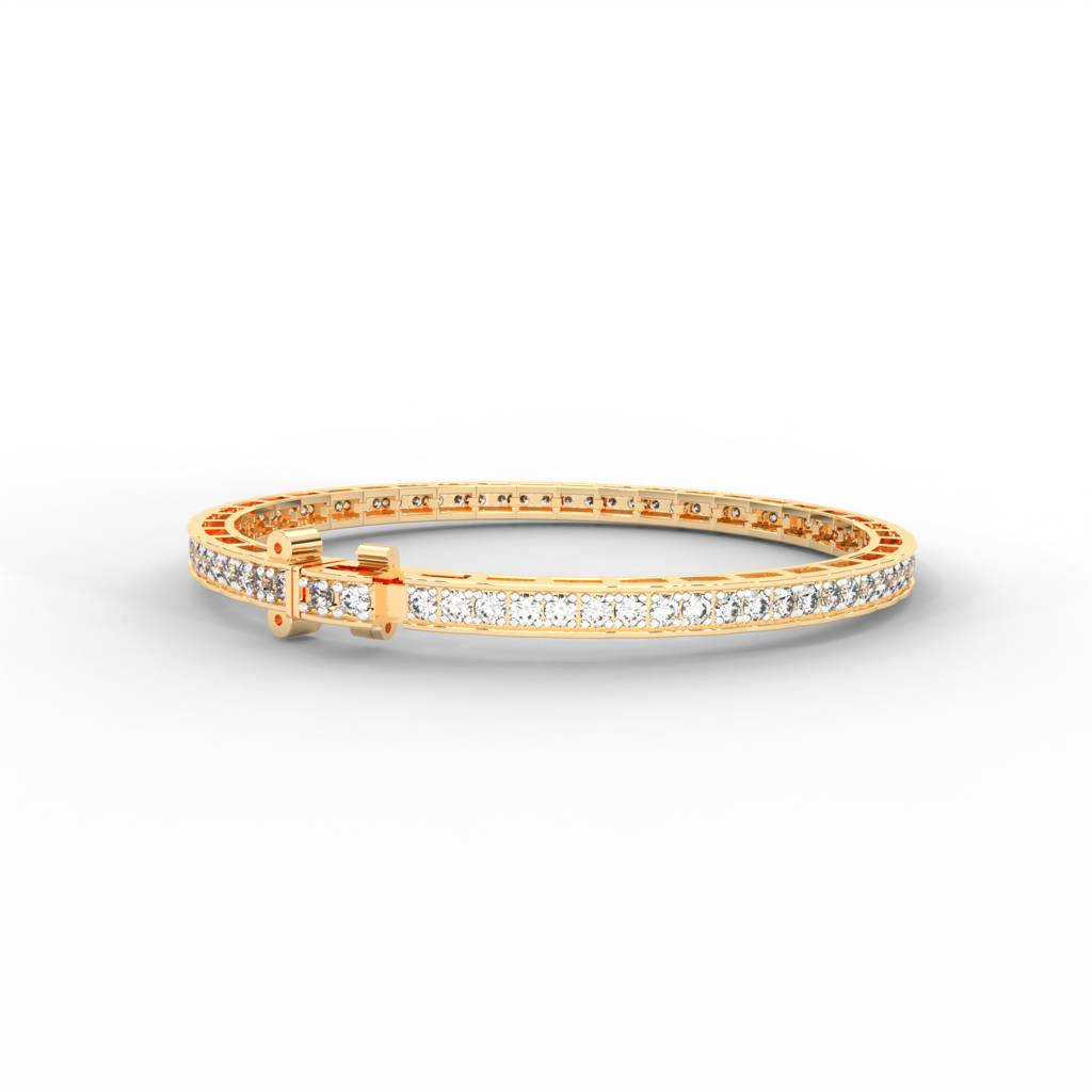 1.71 Carat Round Moissanite Tennis Bracelet : BR-0001