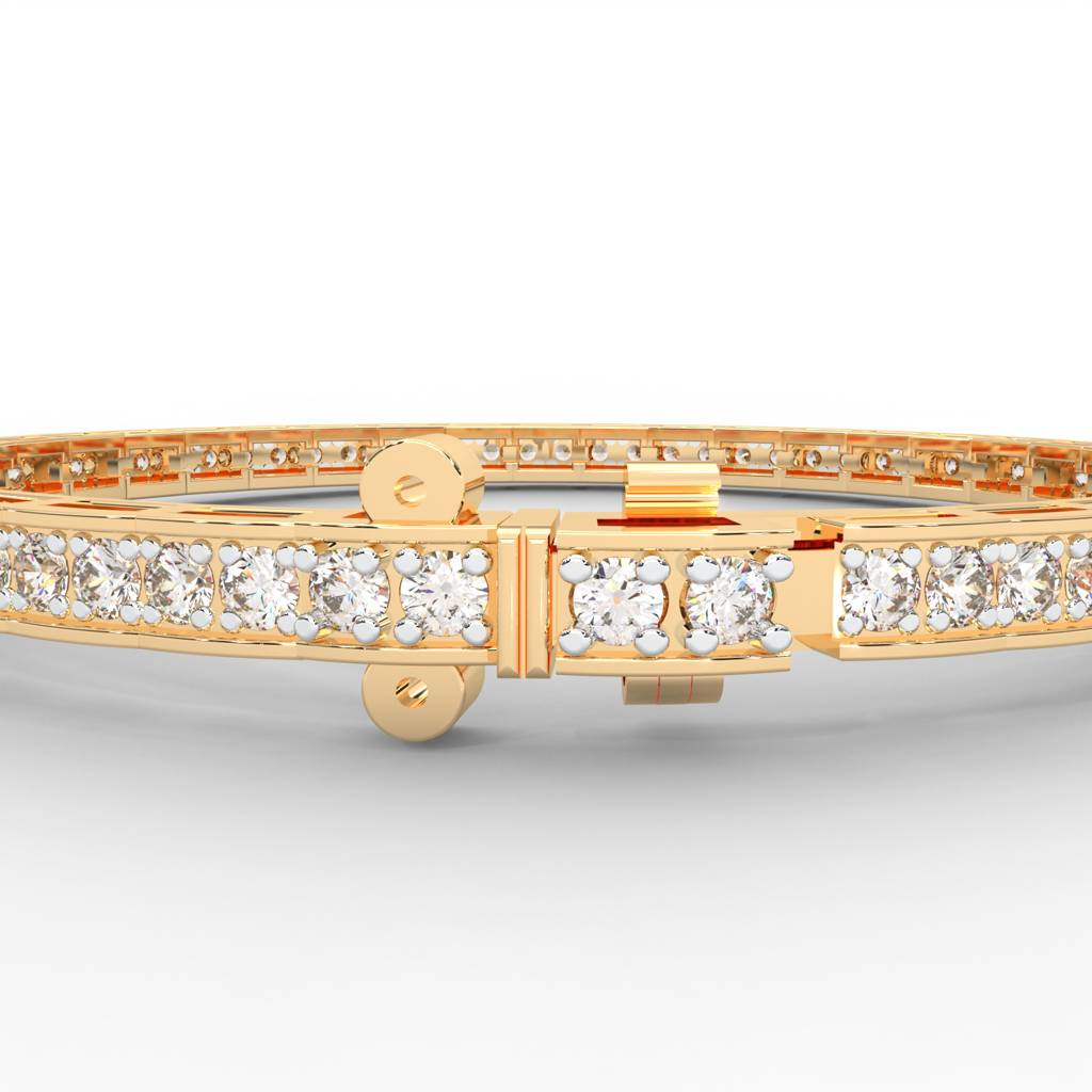 1.71 Carat Round Moissanite Tennis Bracelet : BR-0001