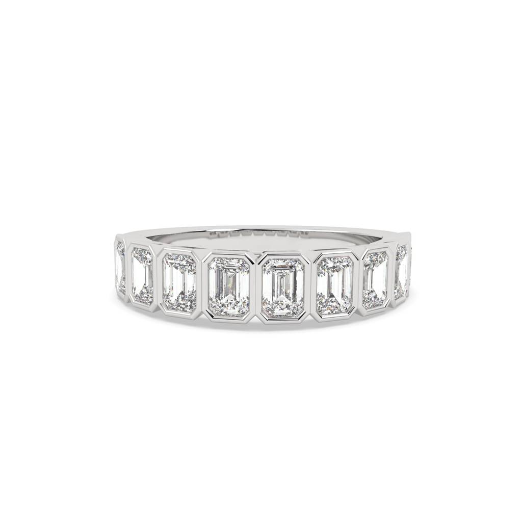 Emerald Bezel Half Ring : SFJ0524LR-020