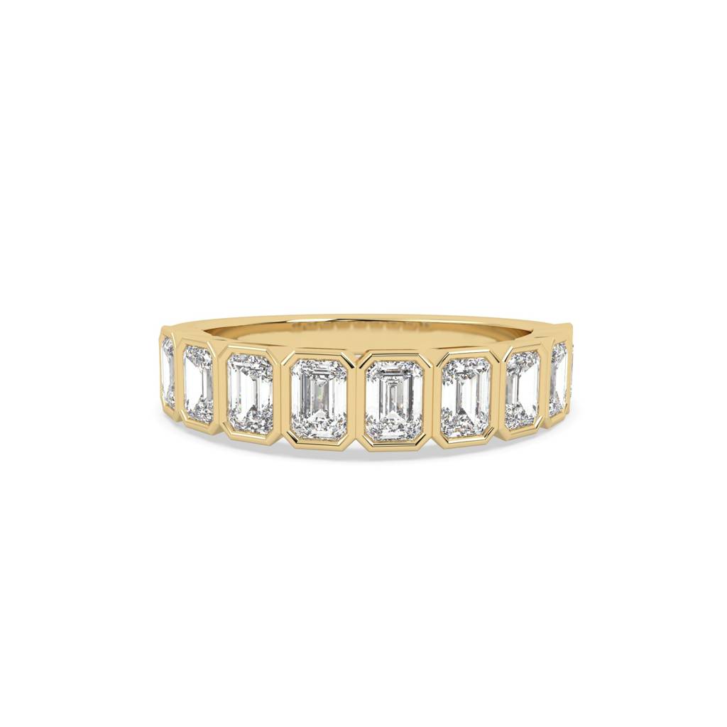 Emerald Bezel Half Ring : SFJ0524LR-020