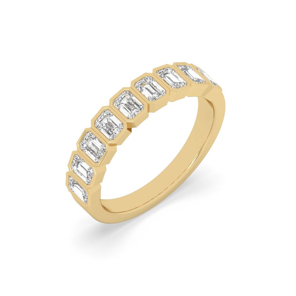 Emerald Bezel Half Ring : SFJ0524LR-020