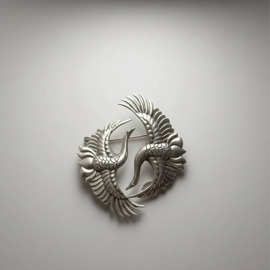 Dulcett India Crane Ear Cuff Earrings : DTINDCRANEC-01