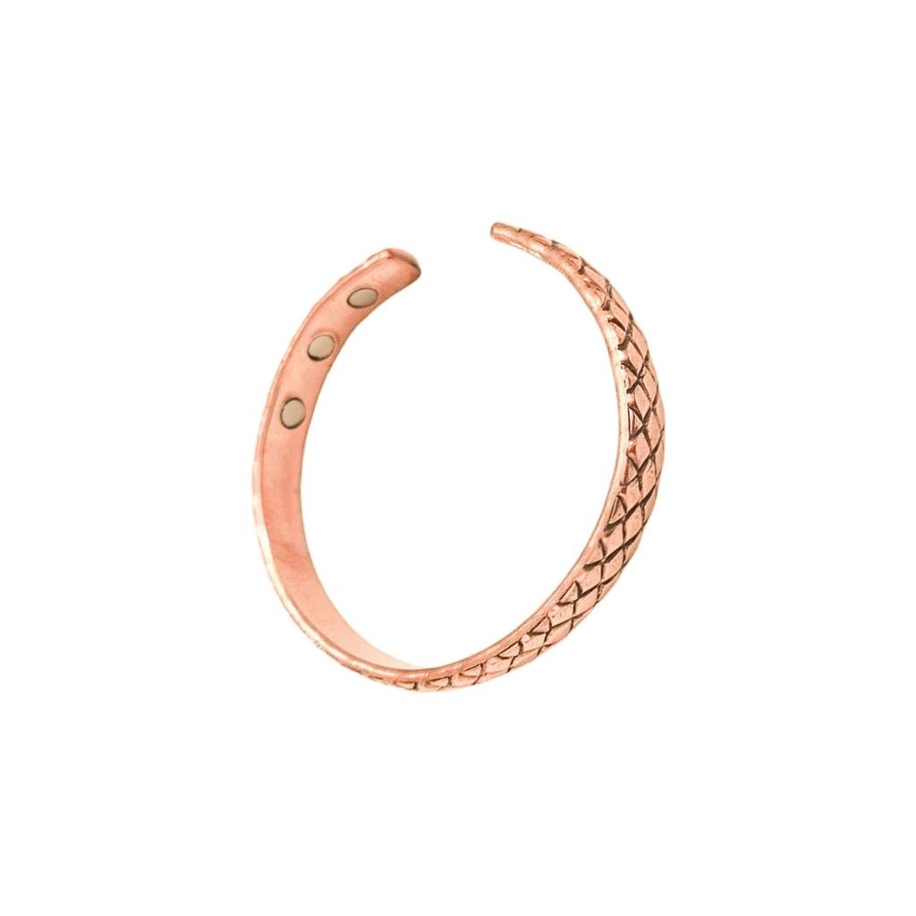 Pure Copper Magnetic Therapy Dimond Cut Band - Arthritis Relief – Adjustable, Stylish Design With 6 Power : COPPER-BAND-DIMOND