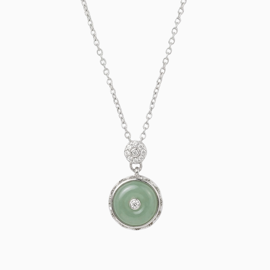Single Diamond Necklace For Women | Classic Solitaire Crystal Pendant Jewellery : 8828903044