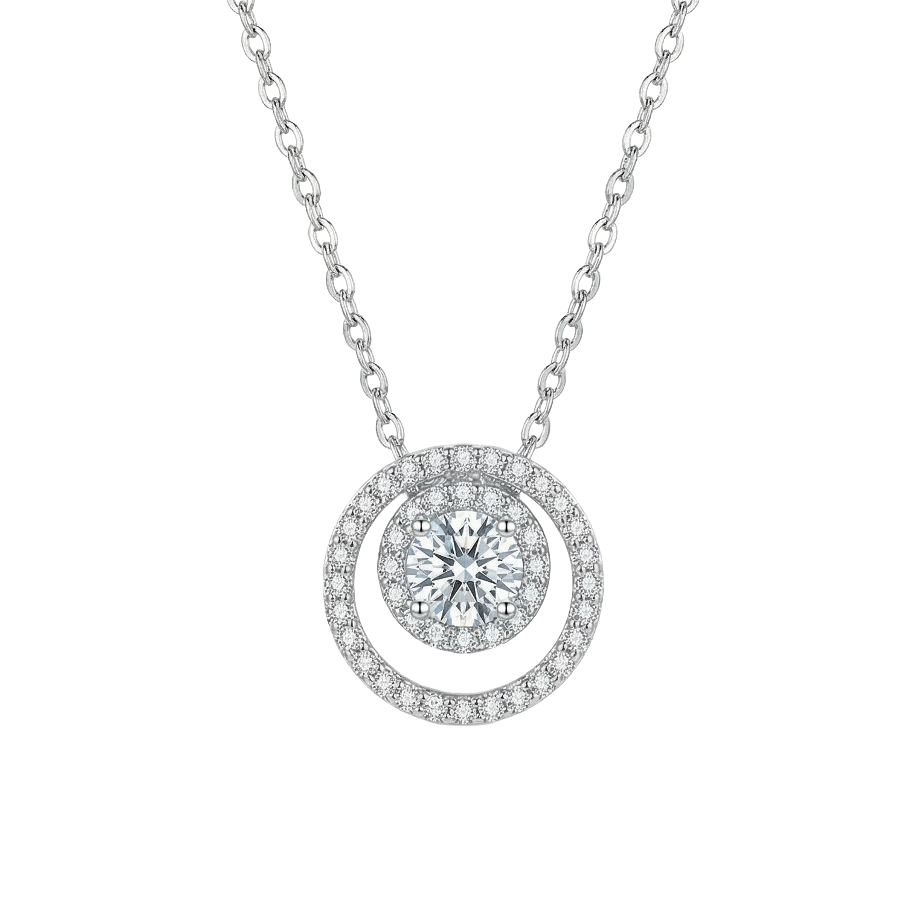 Orbit Pendant Necklace For Women | Modern Circular Motion Inspired Jewellery : 7310552266