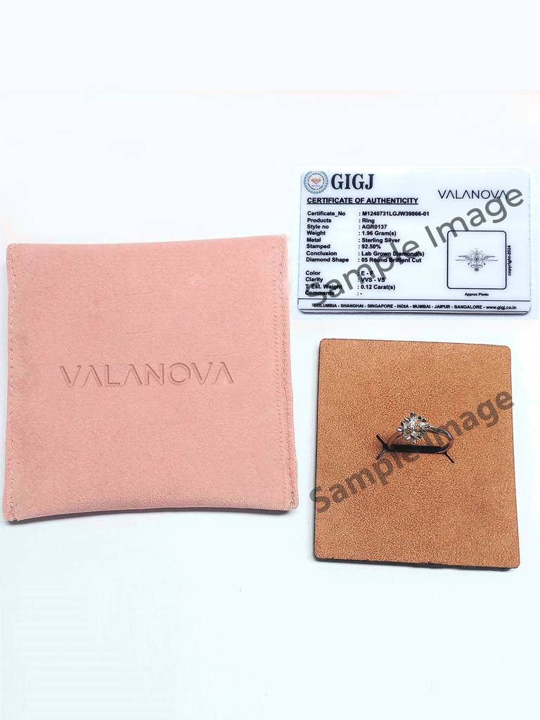 Sterling Silver Plated With Certified Lab Grown Diamond 0.75Cts | Pendants For Women/Girls | Vsp0002M075 : VSP0002M075_SWL