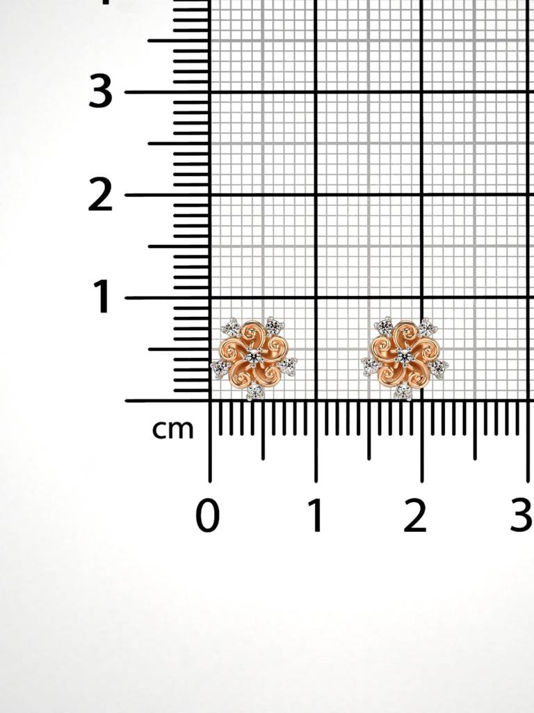 Sterling Silver Plated With Certified Lab Grown Diamond 0.11Cts |  Vge0294A : VGE0294A_SRL