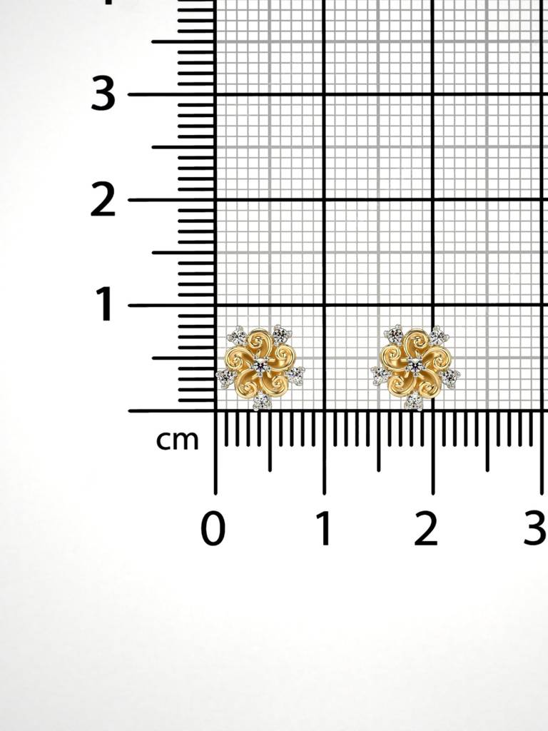 Sterling Silver Plated With Certified Lab Grown Diamond 0.11Cts |  Vge0294A : VGE0294A_SYL