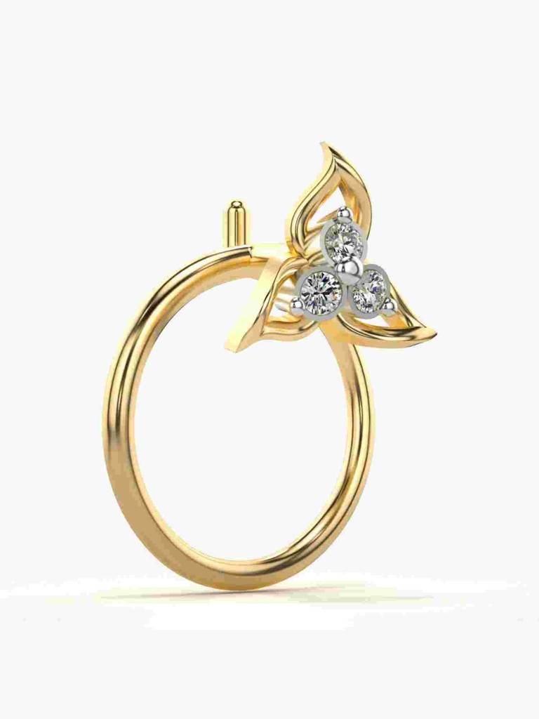 Sterling Silver Plated With Certified Lab Grown Diamond 0.02Cts | Vgnp0011 : VGNP0011_SYL