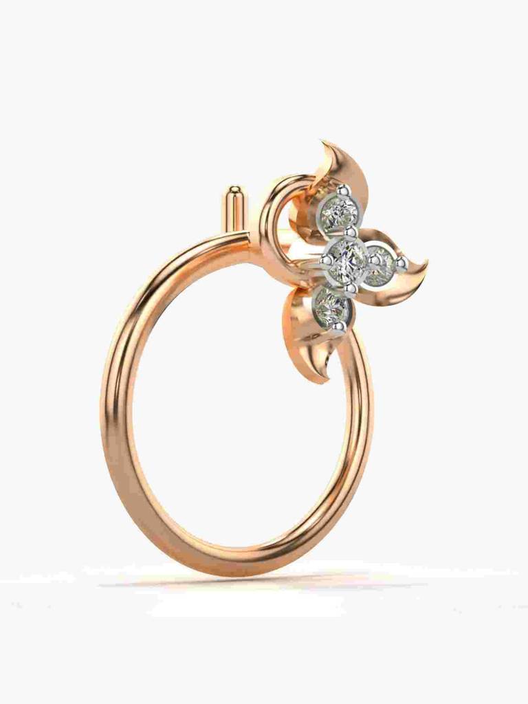 Sterling Silver Plated With Certified Lab Grown Diamond 0.02Cts | Vgnp0013 : VGNP0013_SRL