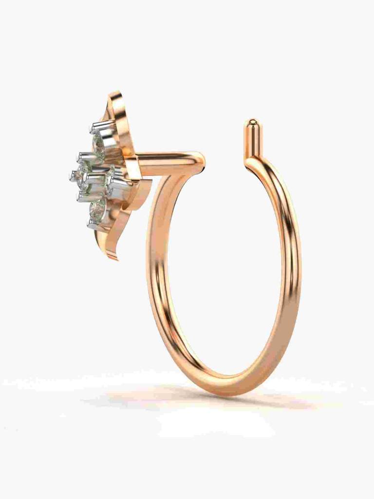 Sterling Silver Plated With Certified Lab Grown Diamond 0.02Cts | Vgnp0013 : VGNP0013_SRL