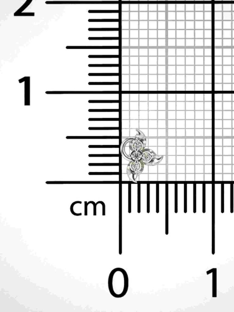 Sterling Silver Plated With Certified Lab Grown Diamond 0.02Cts | Vgnp0013 : VGNP0013_SWL