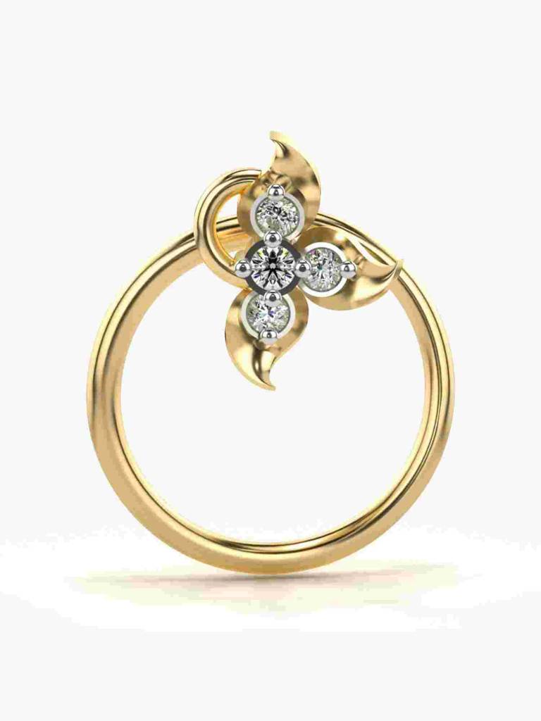Sterling Silver Plated With Certified Lab Grown Diamond 0.02Cts | Vgnp0013 : VGNP0013_SYL