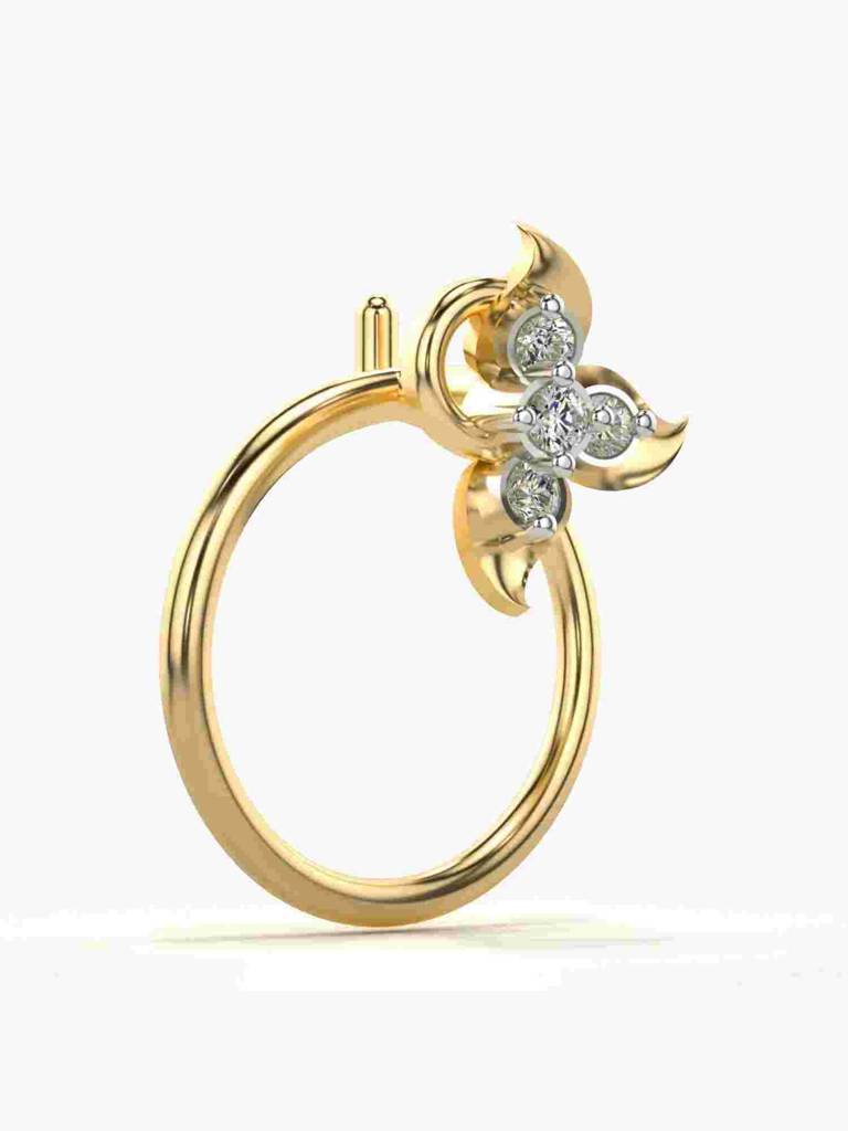 Sterling Silver Plated With Certified Lab Grown Diamond 0.02Cts | Vgnp0013 : VGNP0013_SYL