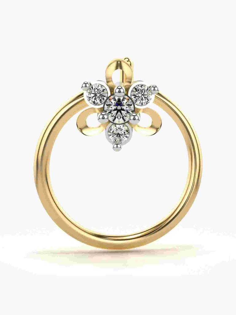 Sterling Silver Plated With Certified Lab Grown Diamond 0.03Cts | Vgnp0014 : VGNP0014_SYL