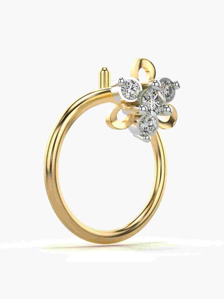 Sterling Silver Plated With Certified Lab Grown Diamond 0.03Cts | Vgnp0014 : VGNP0014_SYL