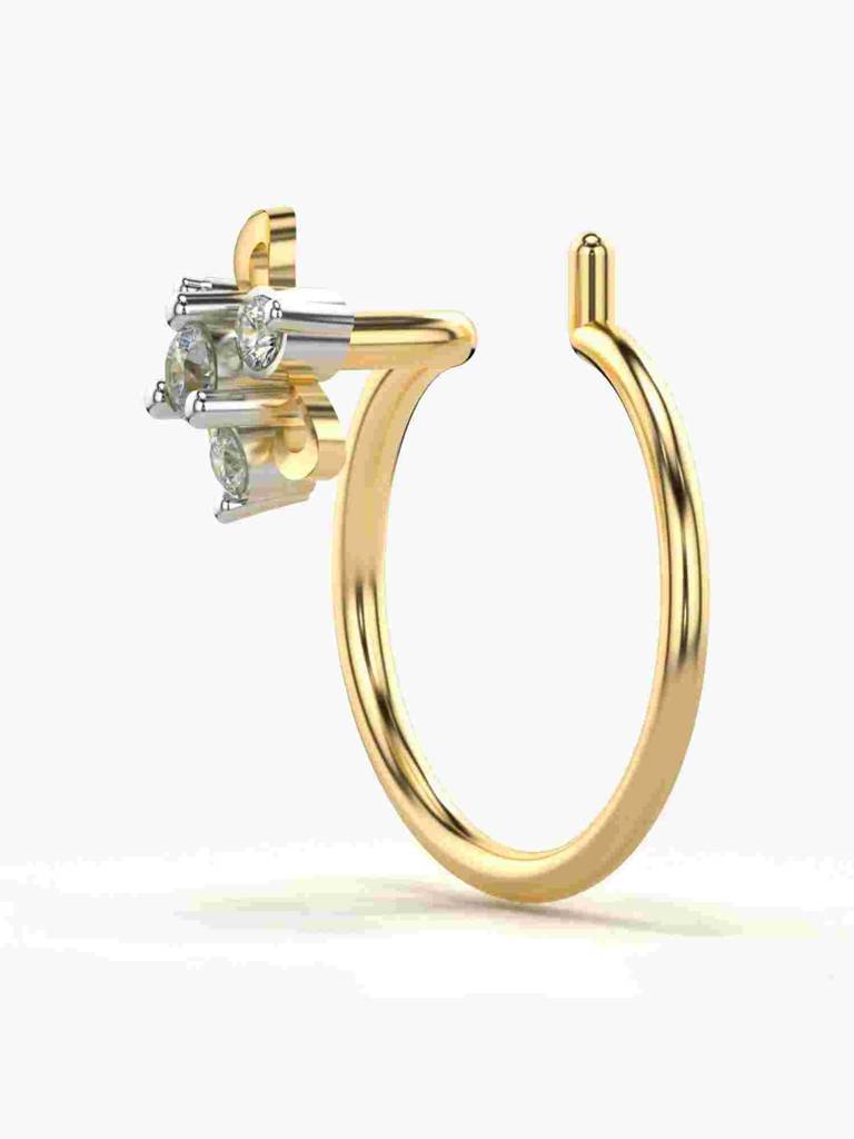 Sterling Silver Plated With Certified Lab Grown Diamond 0.03Cts | Vgnp0014 : VGNP0014_SYL