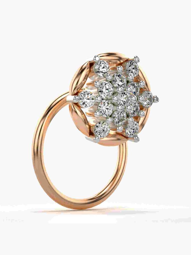 Sterling Silver Plated With Certified Lab Grown Diamond 0.09Cts | Vgnp0023 : VGNP0023_SRL