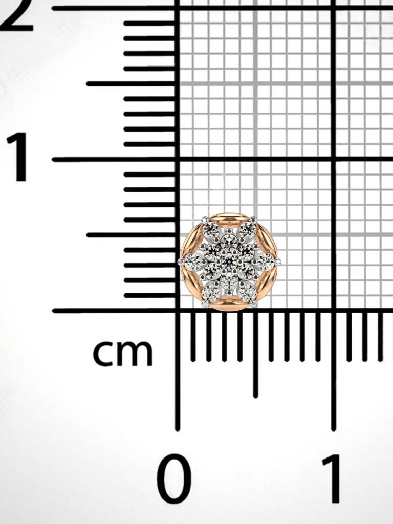 Sterling Silver Plated With Certified Lab Grown Diamond 0.09Cts | Vgnp0023 : VGNP0023_SRL