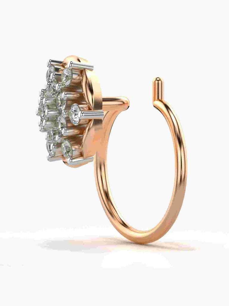 Sterling Silver Plated With Certified Lab Grown Diamond 0.09Cts | Vgnp0023 : VGNP0023_SRL