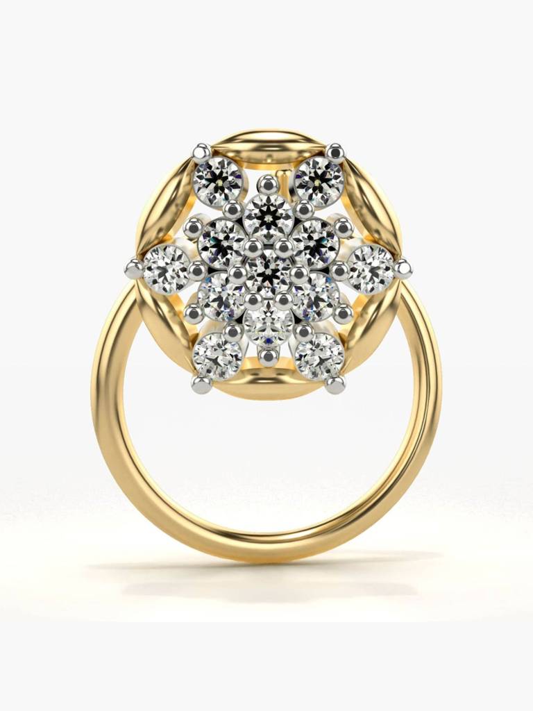 Sterling Silver Plated With Certified Lab Grown Diamond 0.09Cts | Vgnp0023 : VGNP0023_SYL