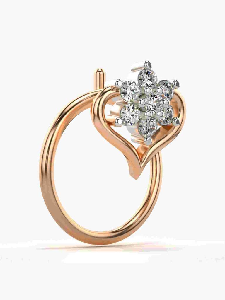Sterling Silver Plated With Certified Lab Grown Diamond 0.05Cts | Vgnp0024 : VGNP0024_SRL
