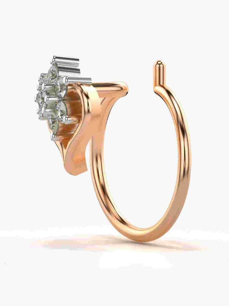 Sterling Silver Plated With Certified Lab Grown Diamond 0.05Cts | Vgnp0024 : VGNP0024_SRL