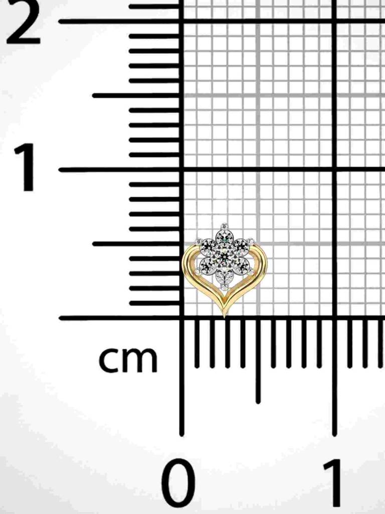 Sterling Silver Plated With Certified Lab Grown Diamond 0.05Cts | Vgnp0024 : VGNP0024_SYL