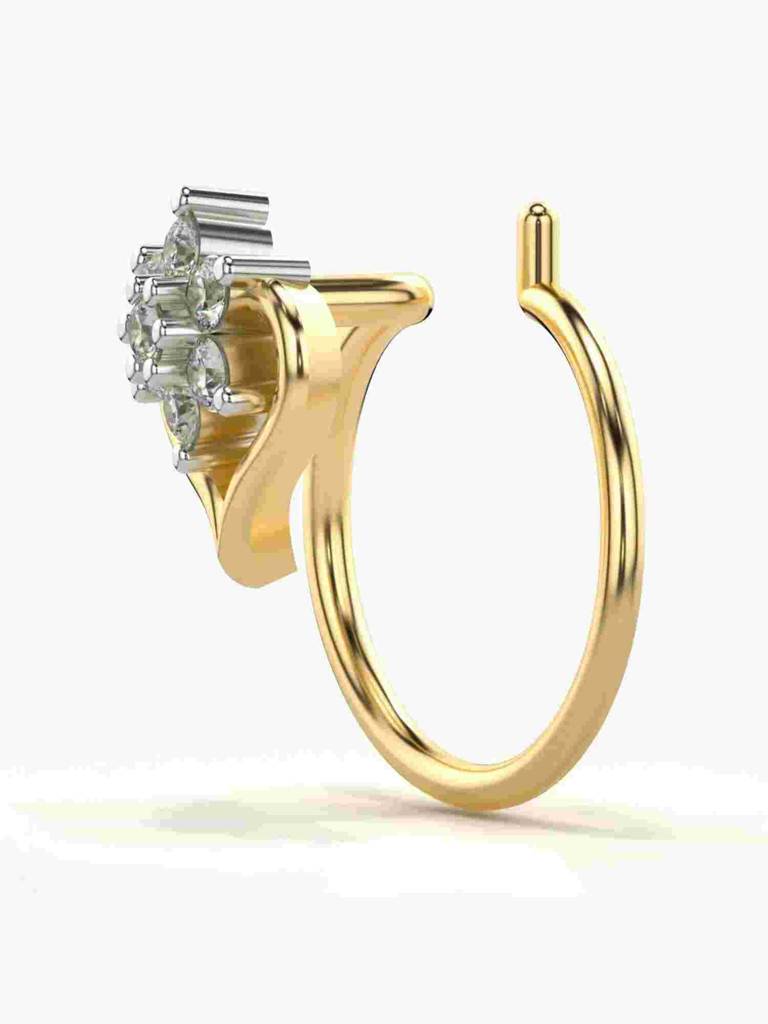 Sterling Silver Plated With Certified Lab Grown Diamond 0.05Cts | Vgnp0024 : VGNP0024_SYL