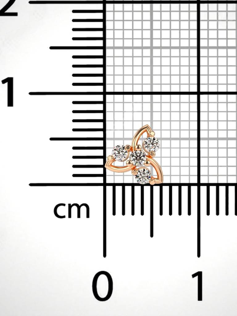 Sterling Silver Plated With Certified Lab Grown Diamond 0.09Cts | Vgnp0030 : VGNP0030_SRL