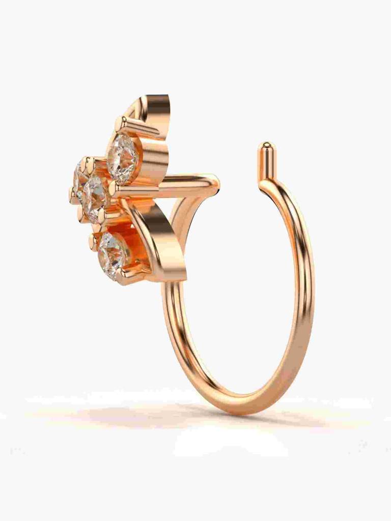 Sterling Silver Plated With Certified Lab Grown Diamond 0.09Cts | Vgnp0030 : VGNP0030_SRL