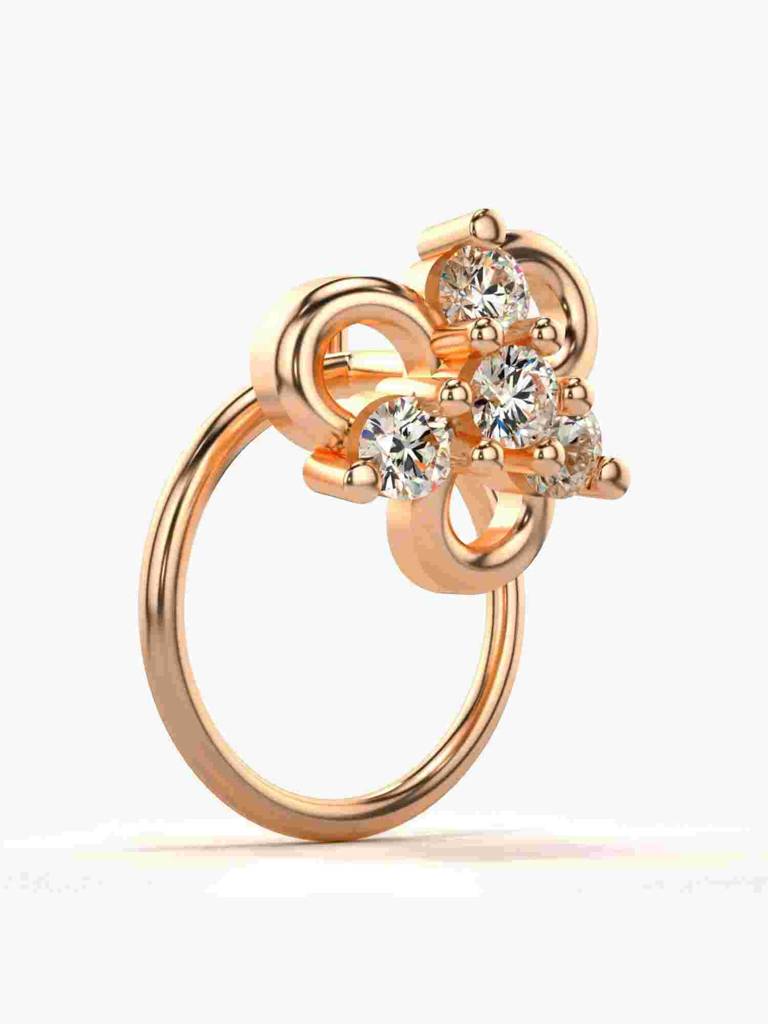 Sterling Silver Plated With Certified Lab Grown Diamond 0.09Cts | Vgnp0031 : VGNP0031_SRL