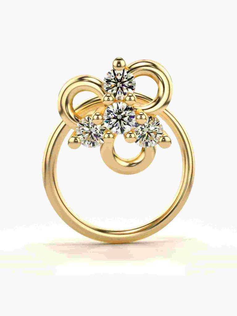 Sterling Silver Plated With Certified Lab Grown Diamond 0.09Cts | Vgnp0031 : VGNP0031_SYL