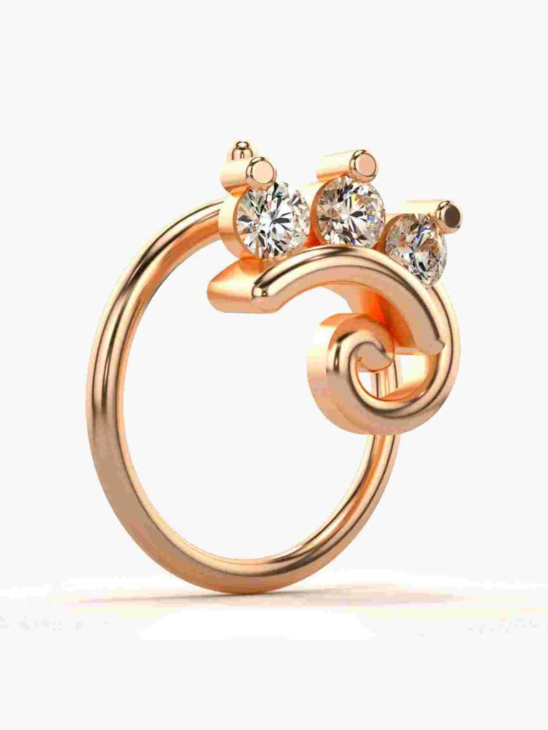 Sterling Silver Plated With Certified Lab Grown Diamond 0.06Cts | Vgnp0032 : VGNP0032_SRL