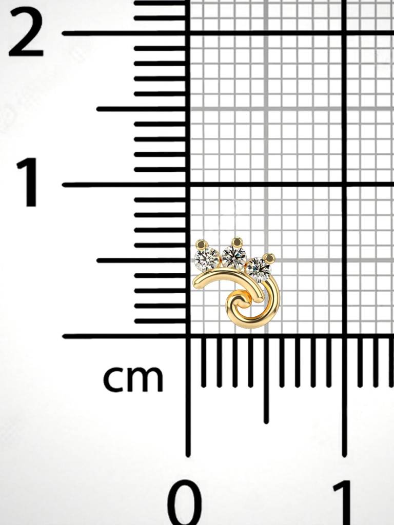 Sterling Silver Plated With Certified Lab Grown Diamond 0.06Cts | Vgnp0032 : VGNP0032_SYL