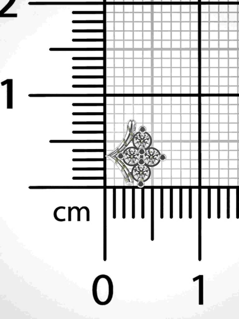 Sterling Silver Plated With Certified Lab Grown Diamond 0.09Cts | Vgnp0033 : VGNP0033_SWL