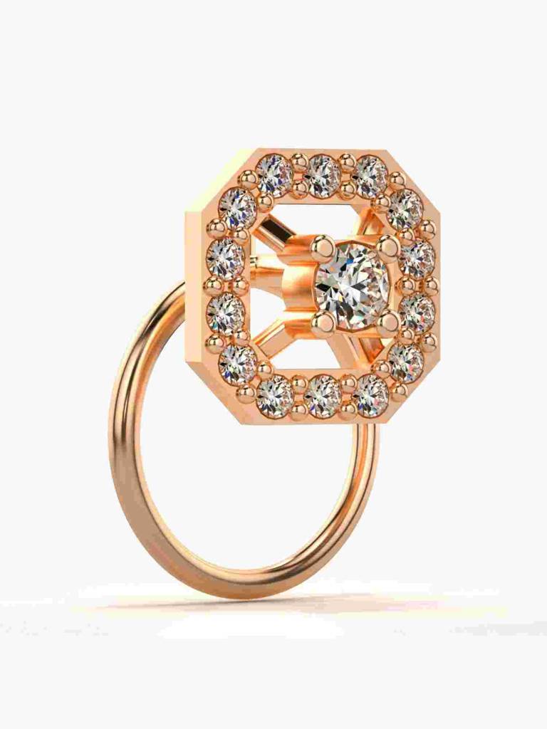 Sterling Silver Plated With Certified Lab Grown Diamond 0.11Cts | Vgnp0034 : VGNP0034_SRL