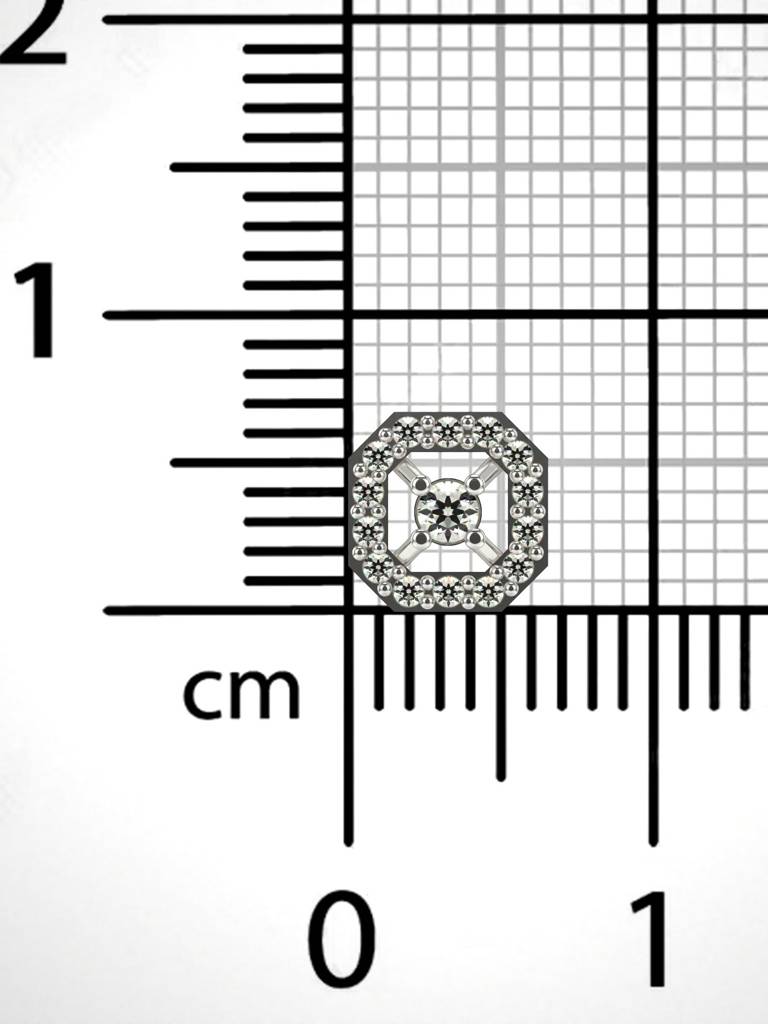 Sterling Silver Plated With Certified Lab Grown Diamond 0.11Cts | Vgnp0034 : VGNP0034_SWL