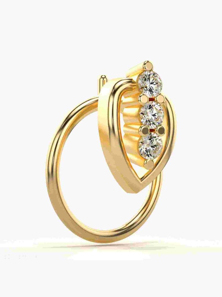 Sterling Silver Plated With Certified Lab Grown Diamond 0.04Cts | Vgnp0040 : VGNP0040_SYL