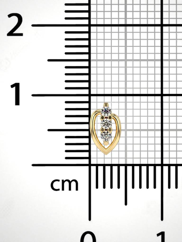 Sterling Silver Plated With Certified Lab Grown Diamond 0.04Cts | Vgnp0040 : VGNP0040_SYL