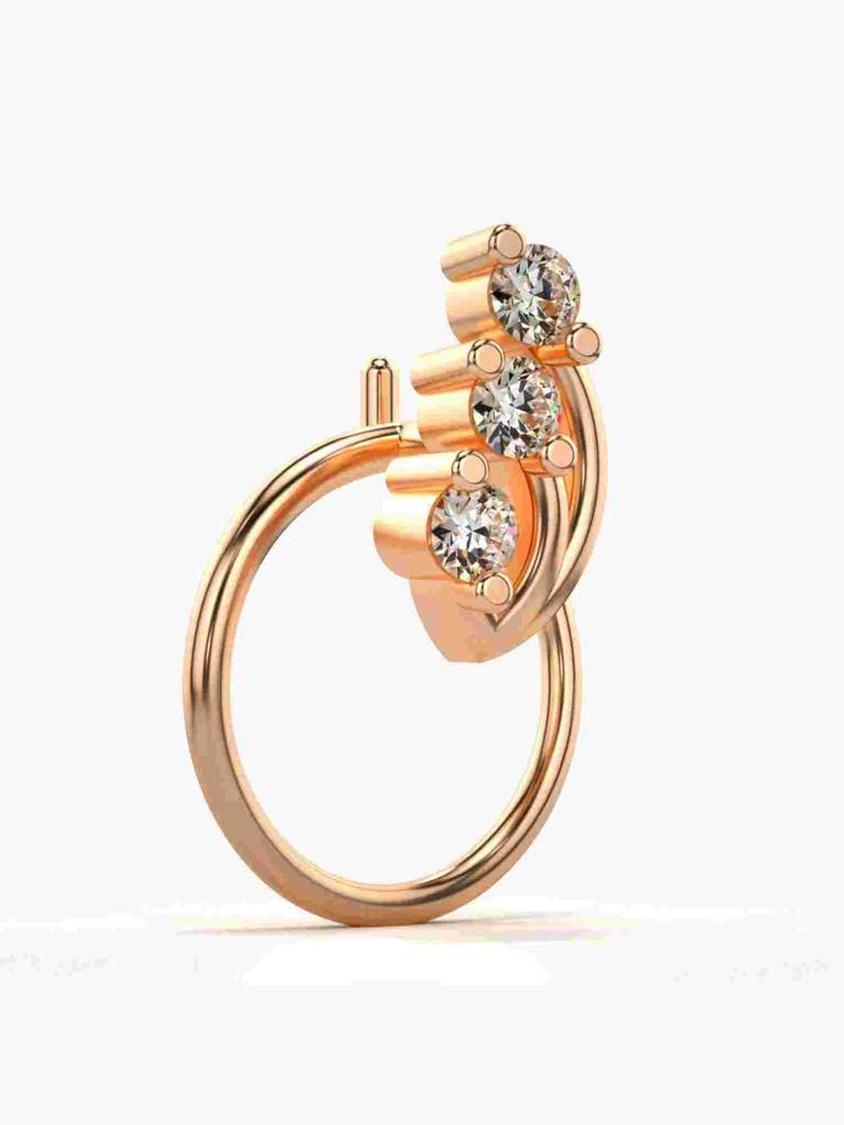 Sterling Silver Plated With Certified Lab Grown Diamond 0.06Cts | Vgnp0046 : VGNP0046_SRL