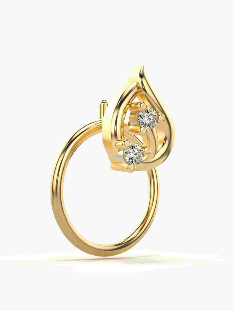 Sterling Silver Plated With Certified Lab Grown Diamond 0.02Cts | Vgnp0050 : VGNP0050_SYL