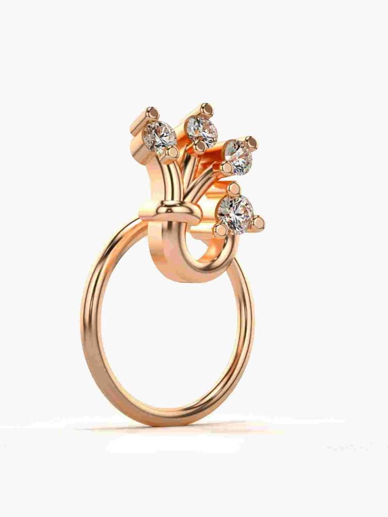 Sterling Silver Plated With Certified Lab Grown Diamond 0.04Cts | Vgnp0060 : VGNP0060_SRL