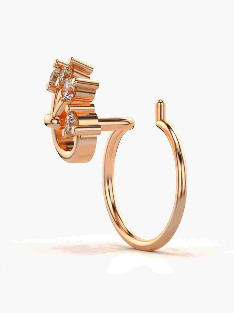 Sterling Silver Plated With Certified Lab Grown Diamond 0.04Cts | Vgnp0060 : VGNP0060_SRL